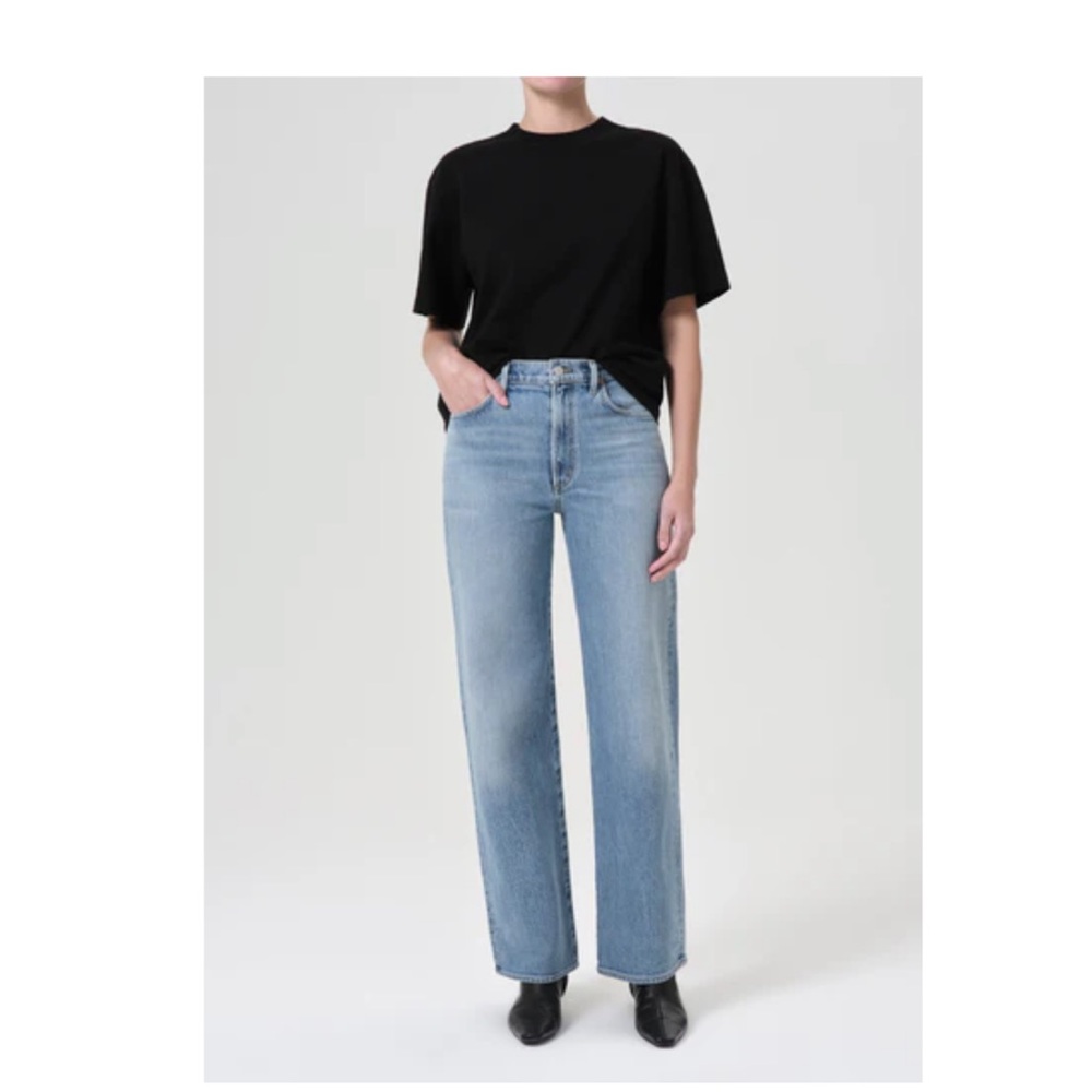 Agolde Light Blue Harper Straight Leg Jeans